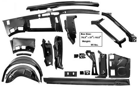 sheet metal parts 1968 mustang coupe|1968 mustang body bolts.